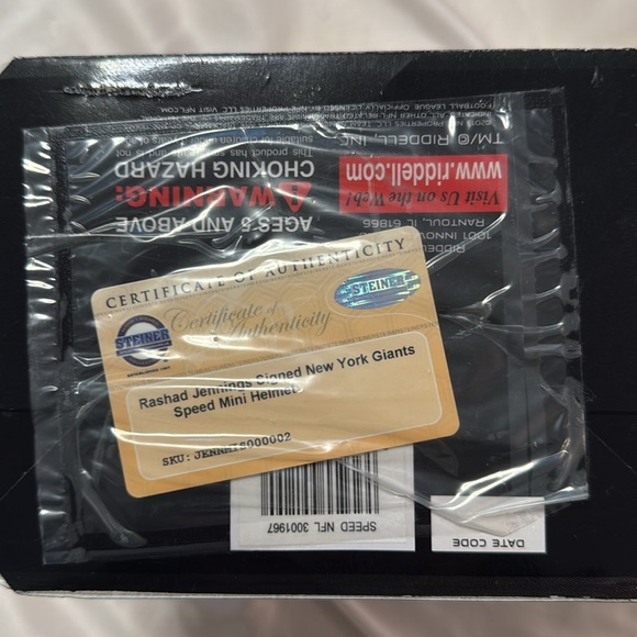 Rashad Jennings Signed New York Giants Speed Mini Helmet - Picture 6 of 6